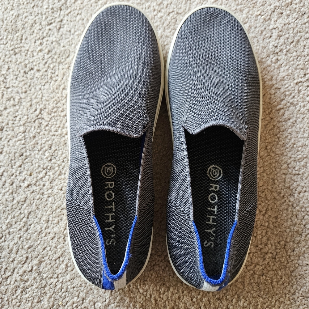 Rothy's Original Slip On Shoe - Size 10 Gray